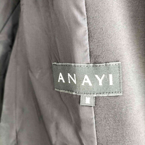 アナイ ANAYI レーヨン混 ポリ 2B テーラードジャケット レディース